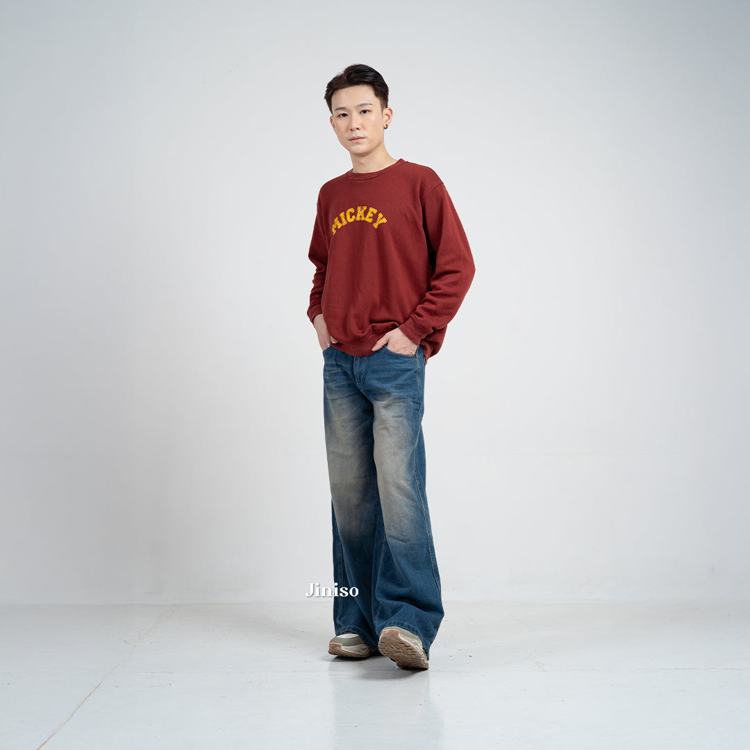 JINISO - Oversize Baggy Loose Jeans Pria 684