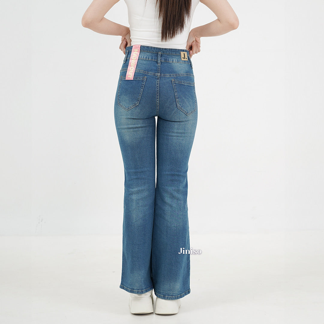 JINISO - Ultra Highwaist Cutbray Stretch Jeans 630 HANGOUT
