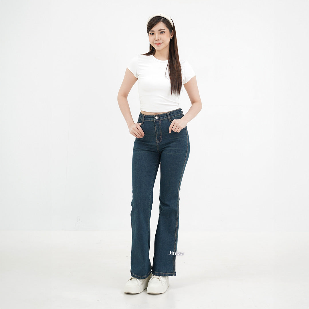 JINISO - Highwaist Stretch Cutbray Pocket Jeans 712 HANGOUT