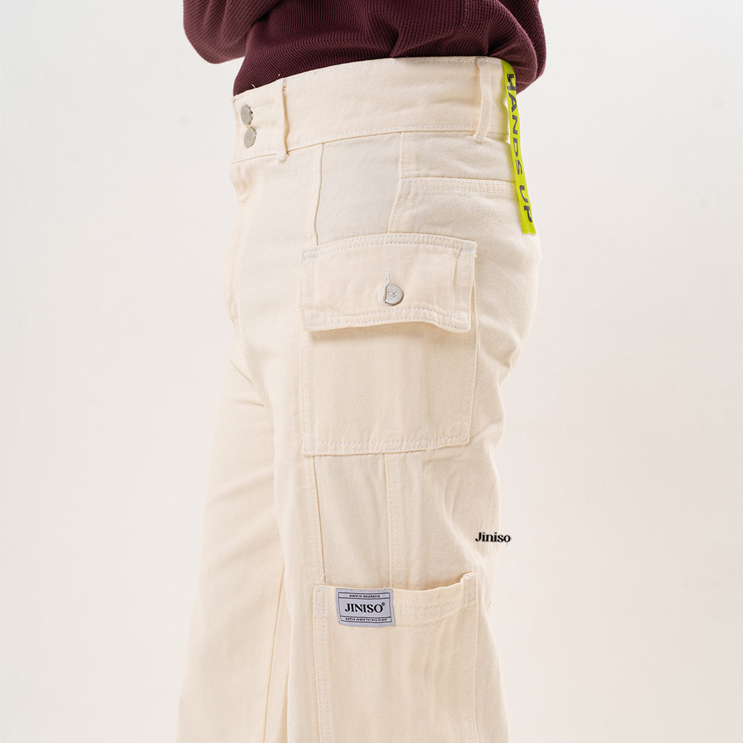 JINISO - Cargo Baggy Denim Jeans Pria 411