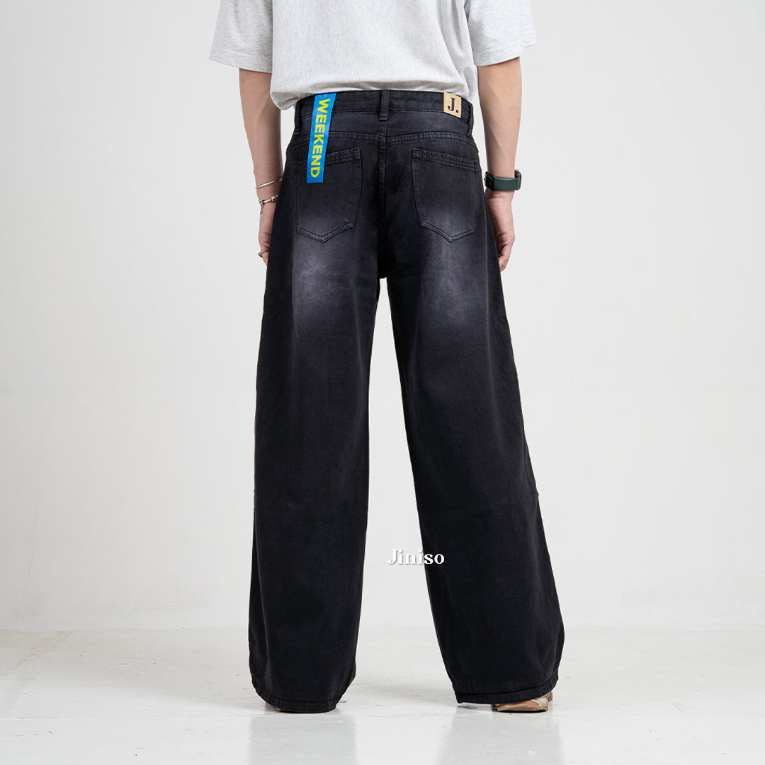 JINISO Oversize Baggy Loose Jeans Pria 781