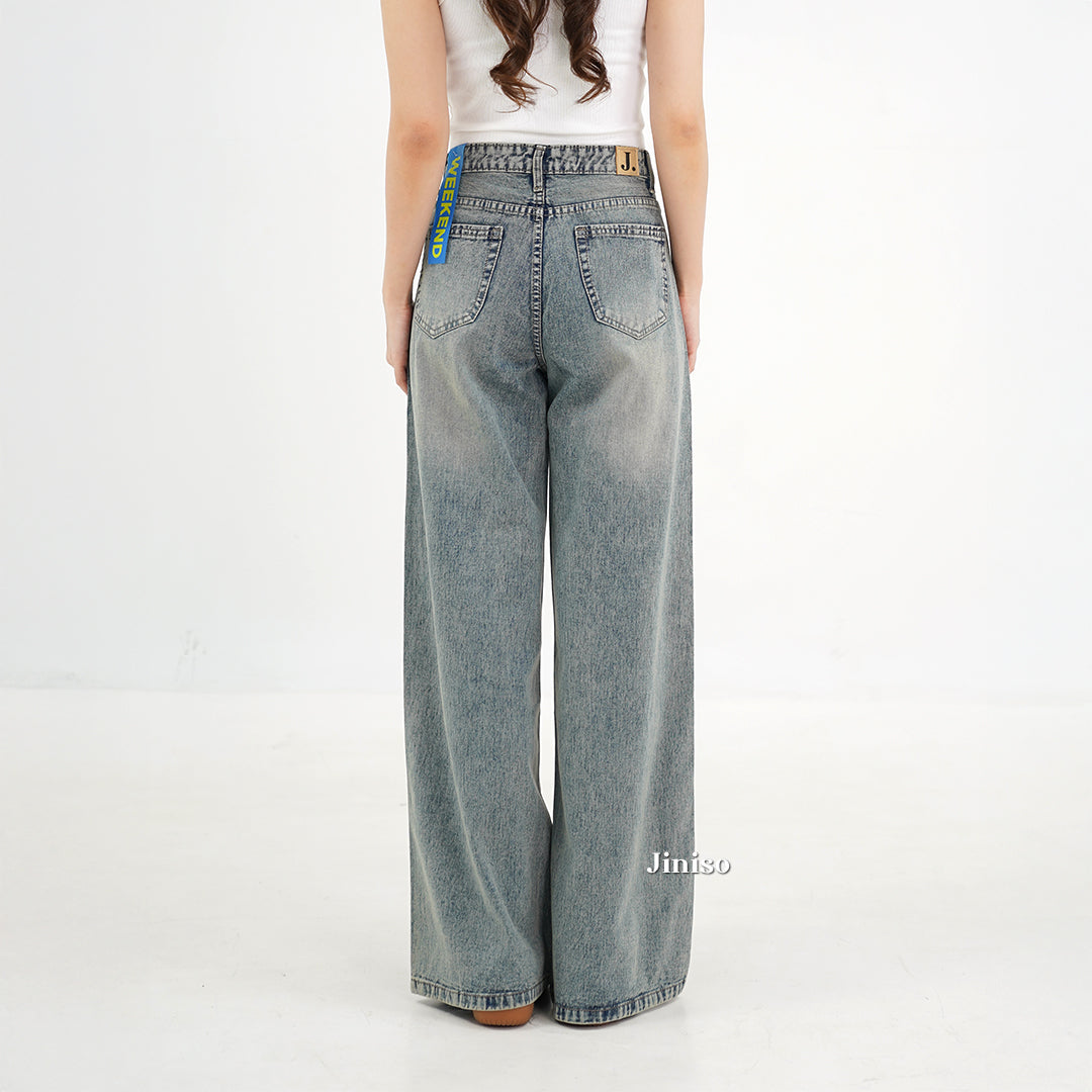 JINISO - Highwaist Oversize Baggy Loose Jeans 777 WEEKEND