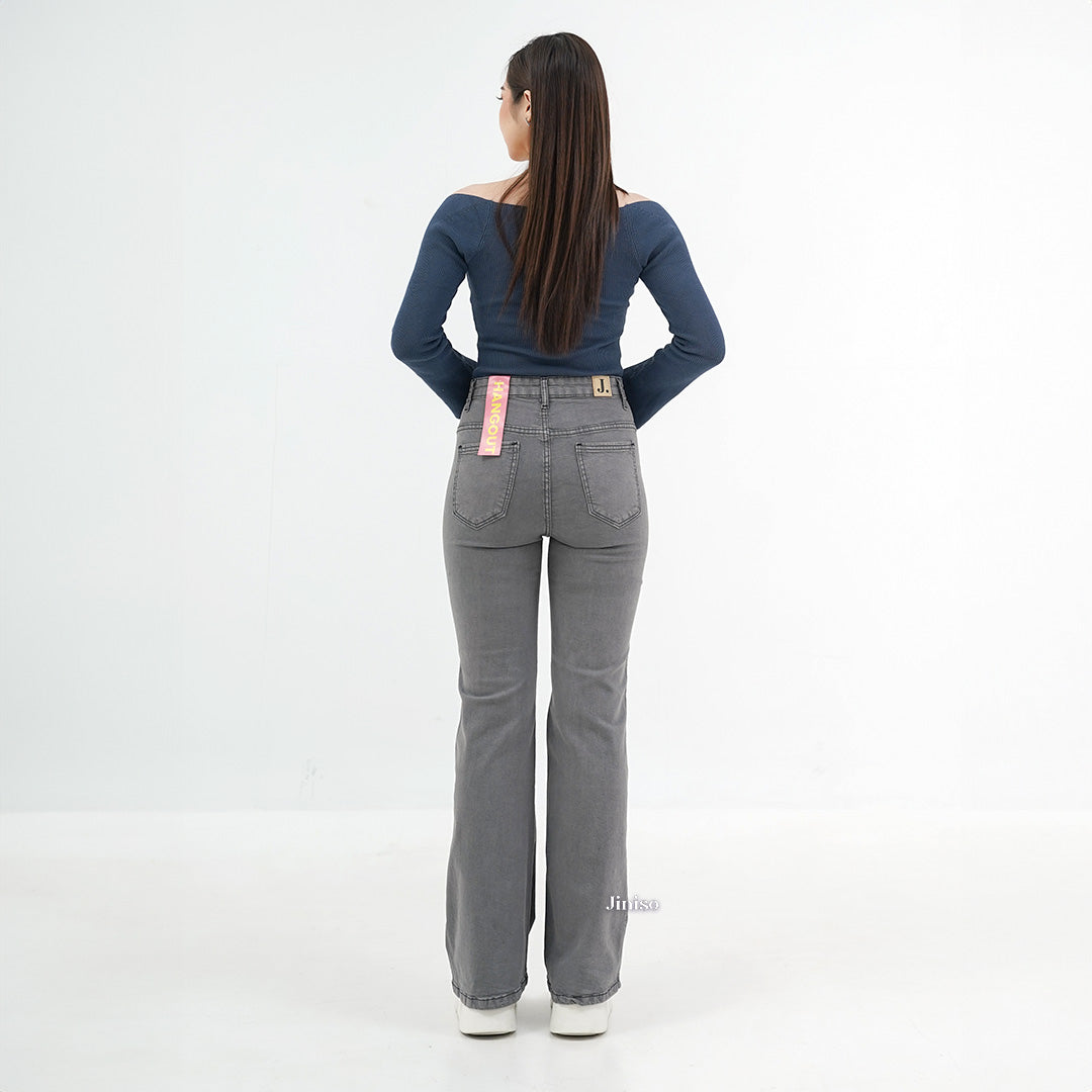 JINISO - Highwaist Stretch Cutbray Pocket Jeans 711 HANGOUT