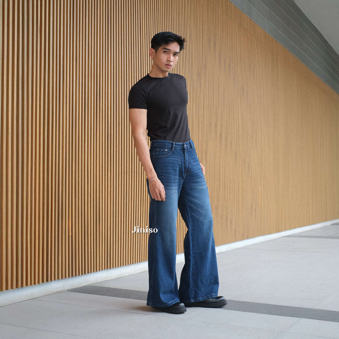 JINISO Bootcut Denim Jeans Pria 376