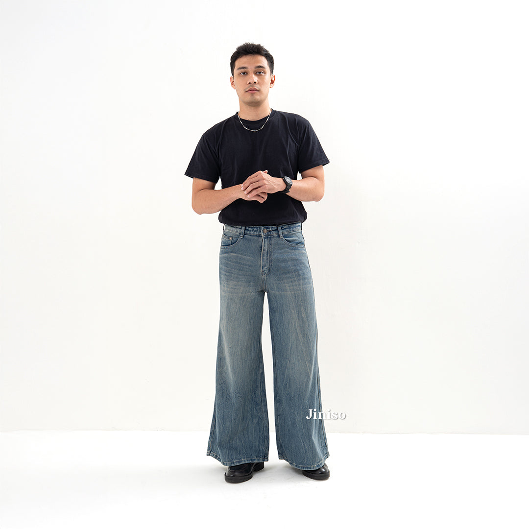 JINISO Bootcut Denim Jeans Pria 370