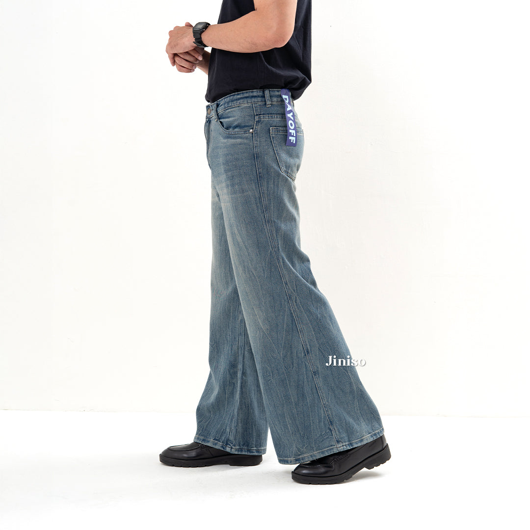 JINISO Bootcut Denim Jeans Pria 370