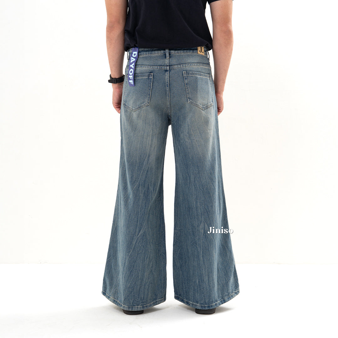 JINISO Bootcut Denim Jeans Pria 370