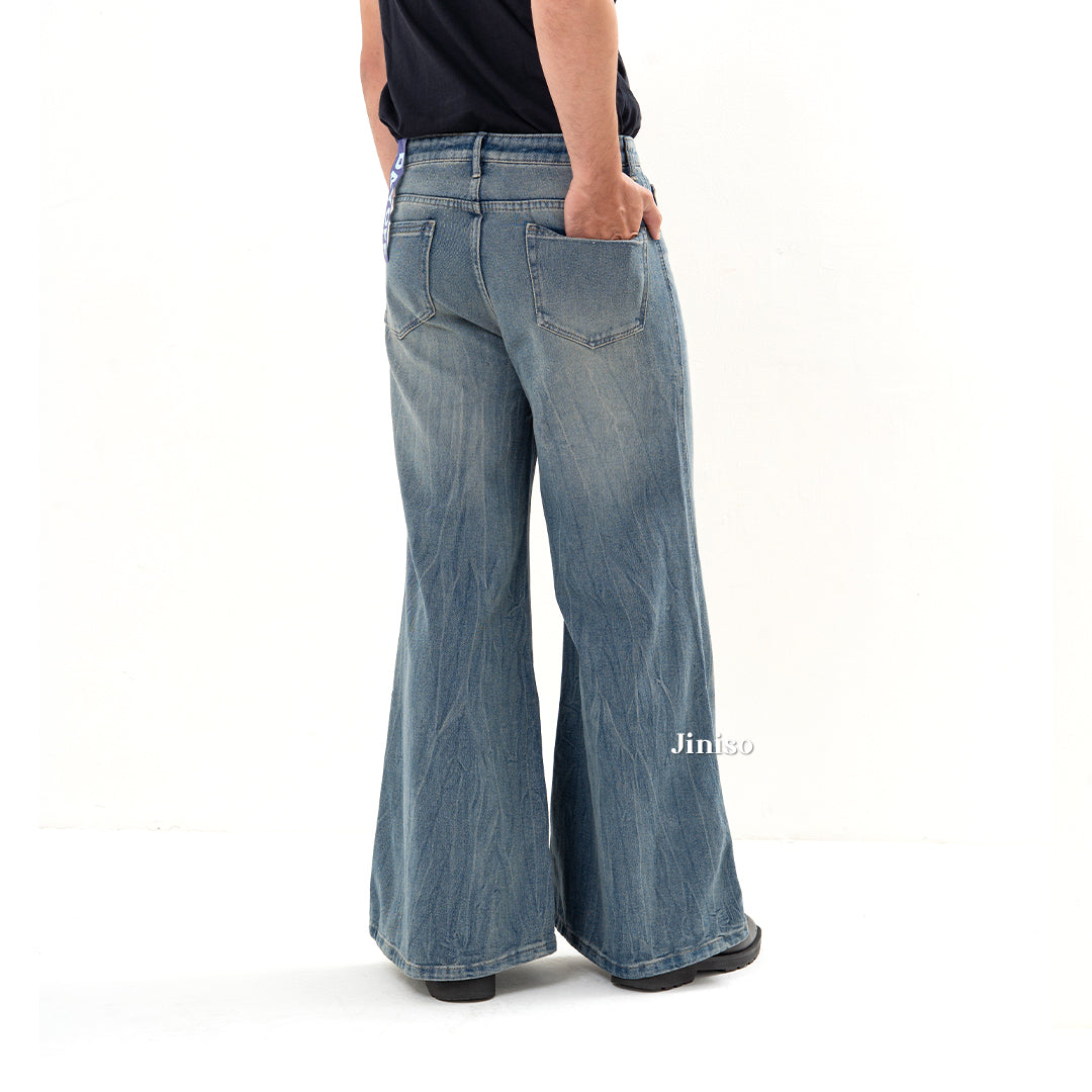 JINISO Bootcut Denim Jeans Pria 370