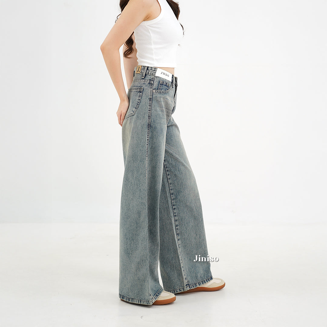 JINISO - Highwaist Oversize Baggy Loose Jeans 777 WEEKEND