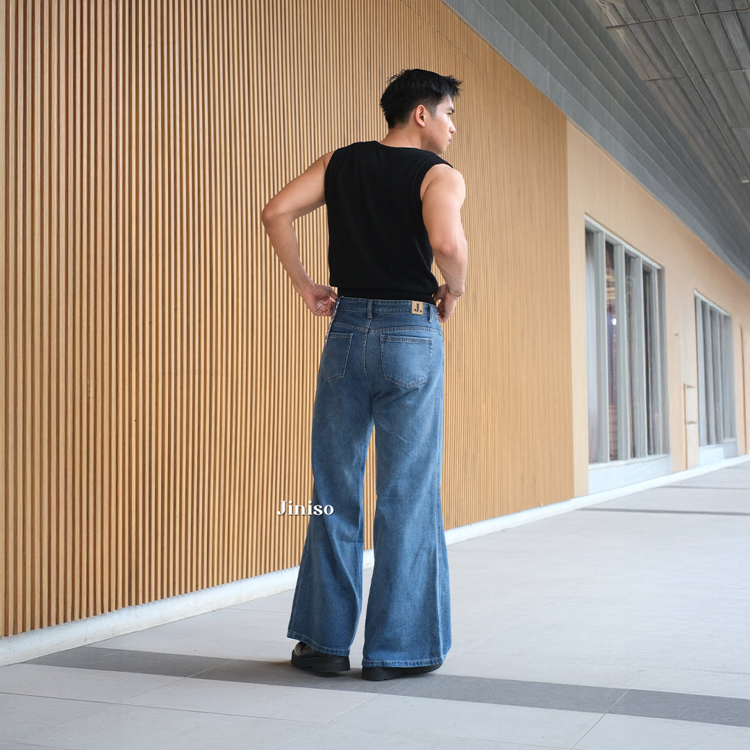 JINISO Bootcut Denim Jeans Pria 375