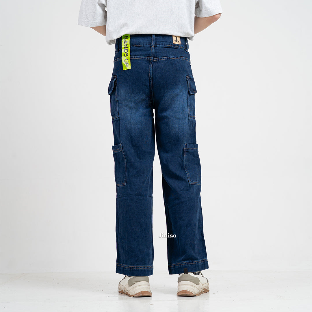JINISO Cargo Baggy Denim Jeans Pria 416