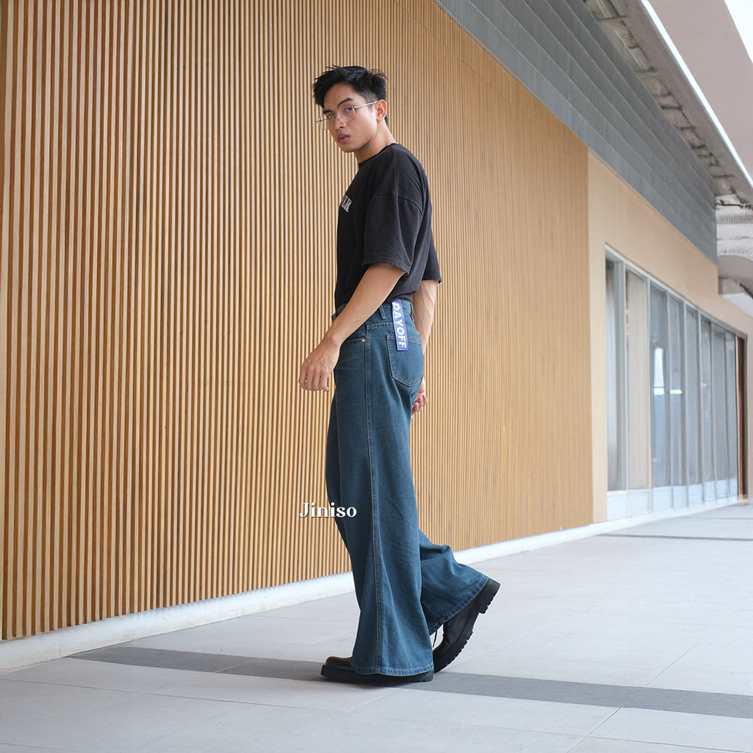 JINISO Bootcut Denim Jeans Pria 372