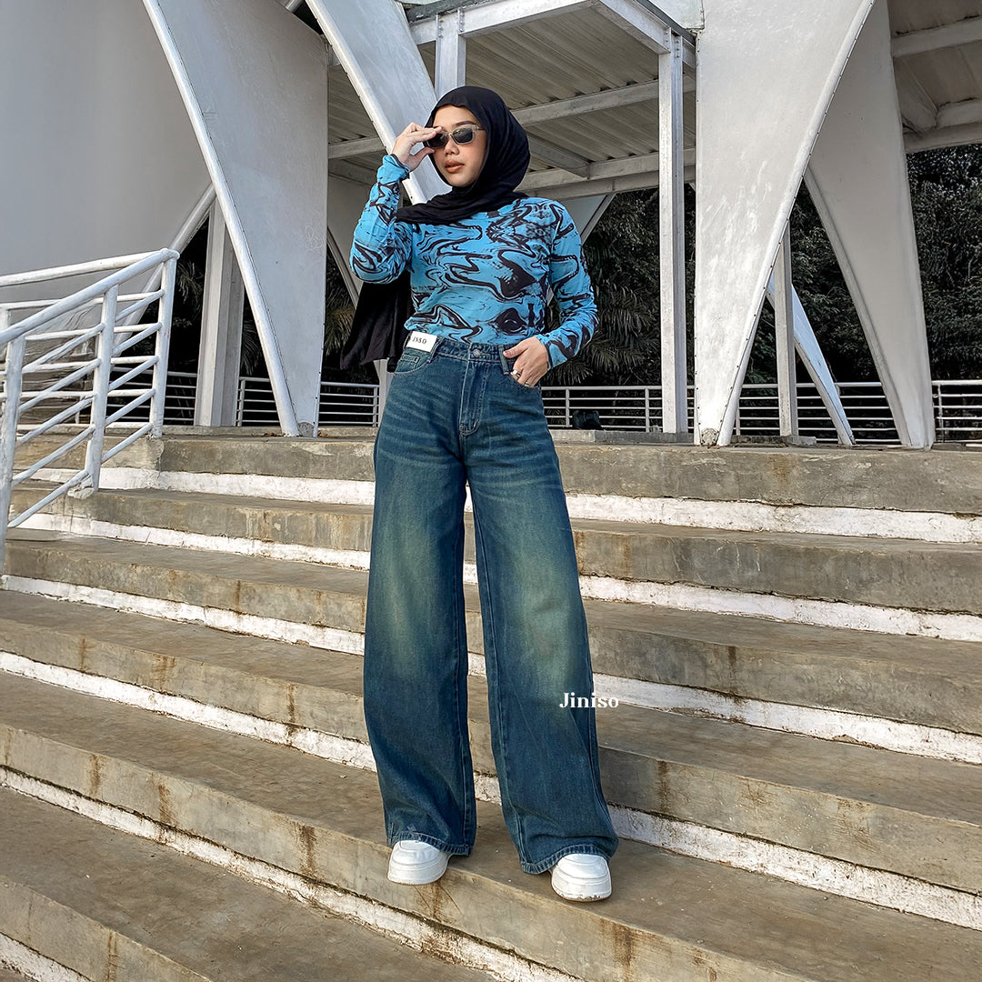 JINISO - Highwaist Oversize Baggy Loose Jeans 758 WEEKEND