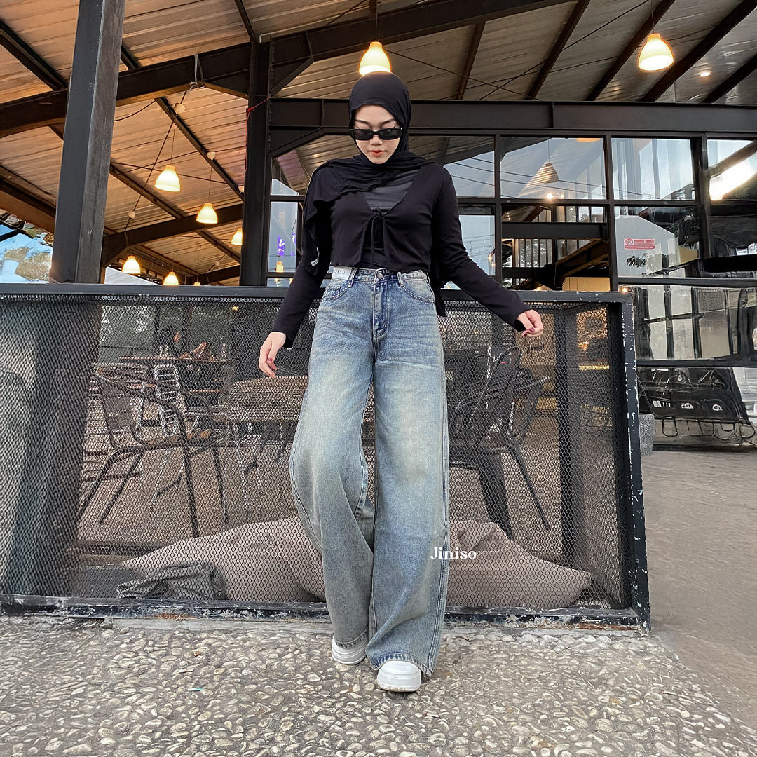 JINISO - Highwaist Oversize Baggy Loose Jeans 777 WEEKEND