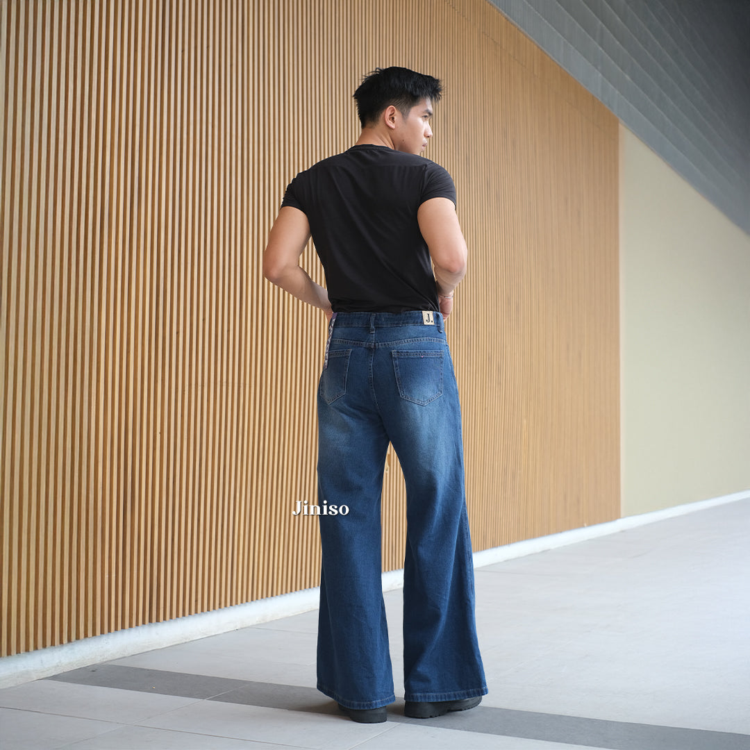 JINISO Bootcut Denim Jeans Pria 376