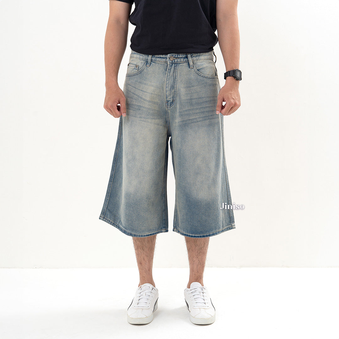 JINISO Jorts Baggy Short Jeans Pria 302