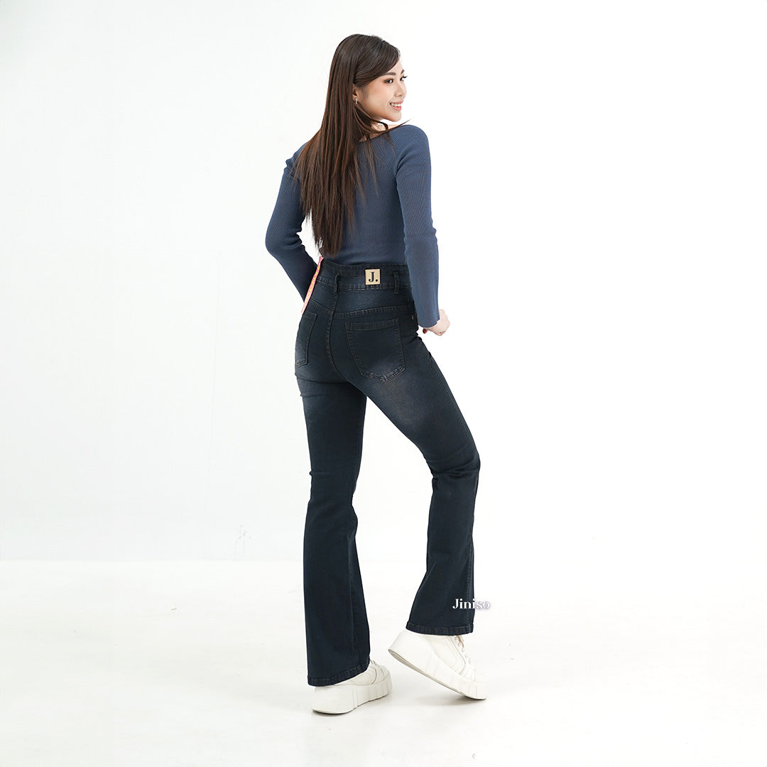 JINISO - Ultra Highwaist Cutbray Stretch Jeans 617 HANGOUT