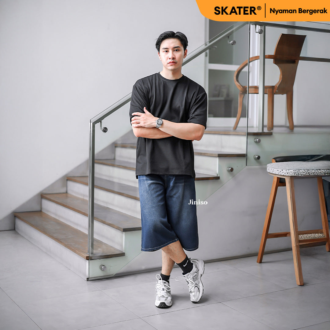JINISO Jorts Baggy Short Jeans Pria 301