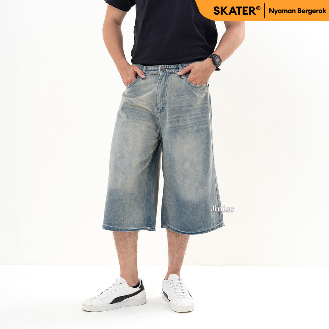 JINISO Jorts Baggy Short Jeans Pria 302