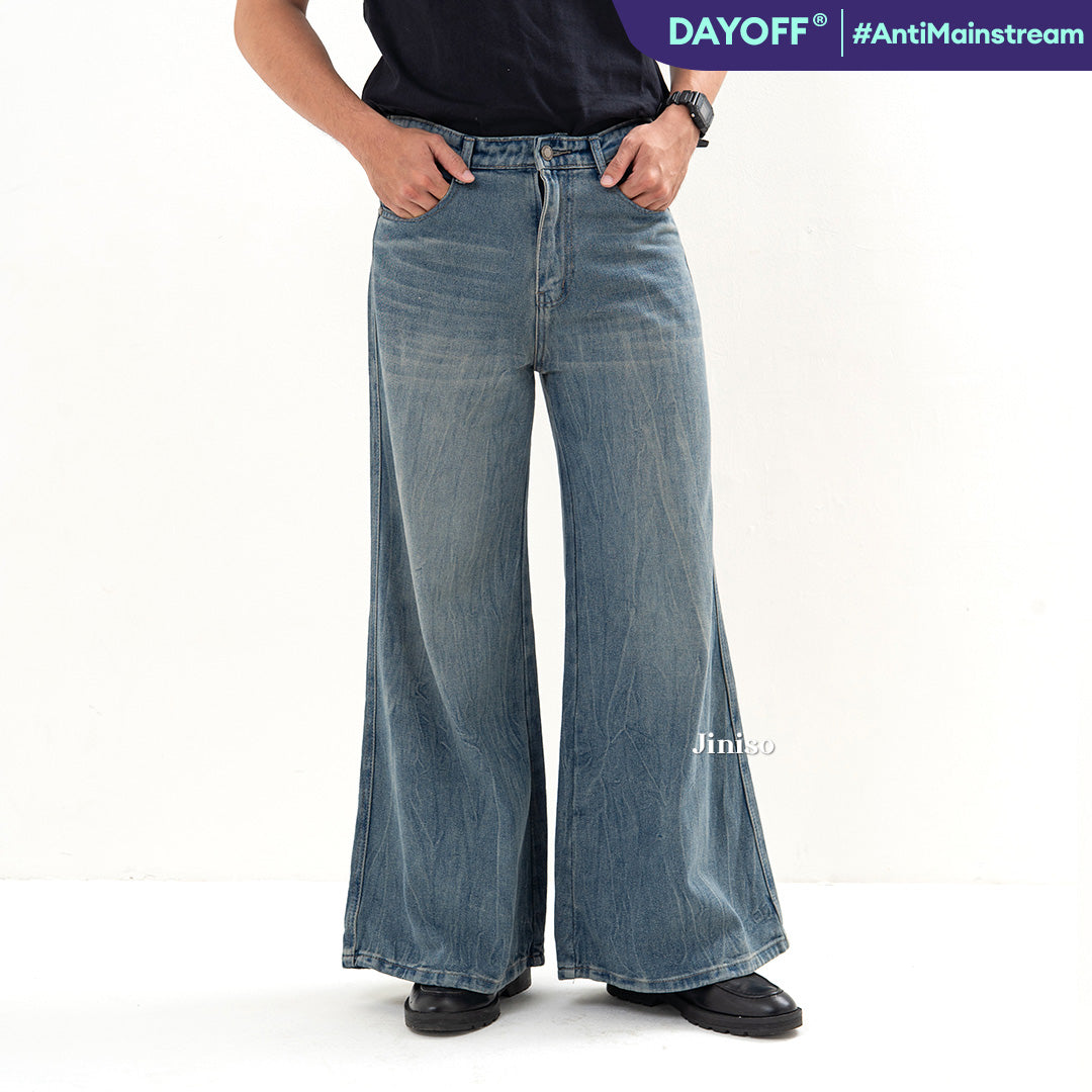 JINISO Bootcut Denim Jeans Pria 370