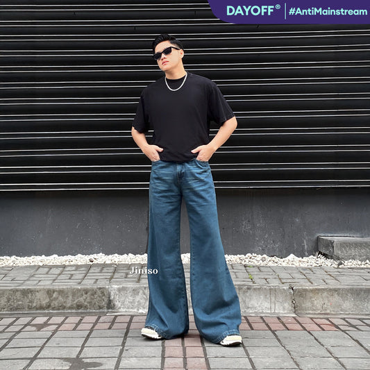 JINISO Bootcut Denim Jeans Pria 372