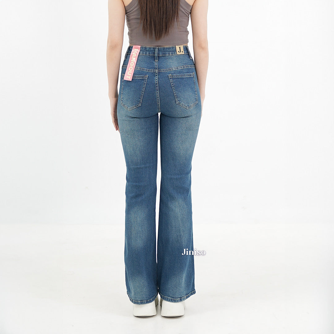 JINISO - Highwaist Stretch Cutbray Pocket Jeans 716 HANGOUT