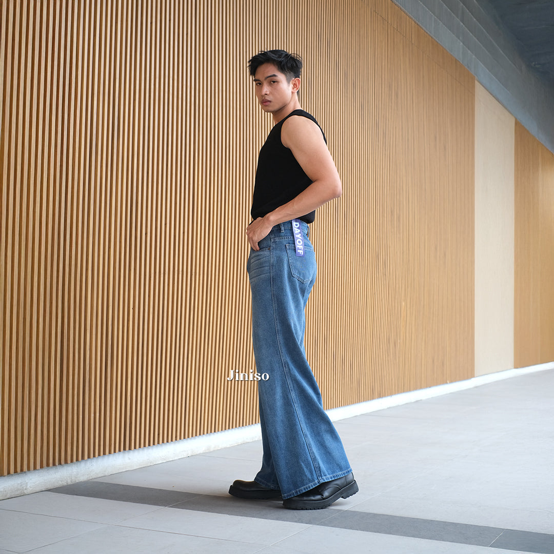 JINISO Bootcut Denim Jeans Pria 375