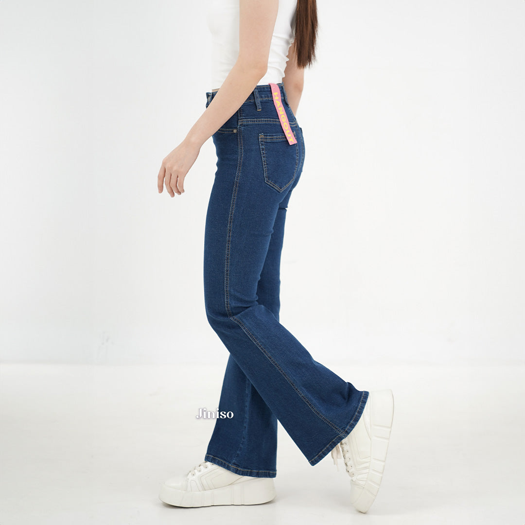 JINISO - Highwaist Stretch Cutbray Pocket Jeans 715 HANGOUT