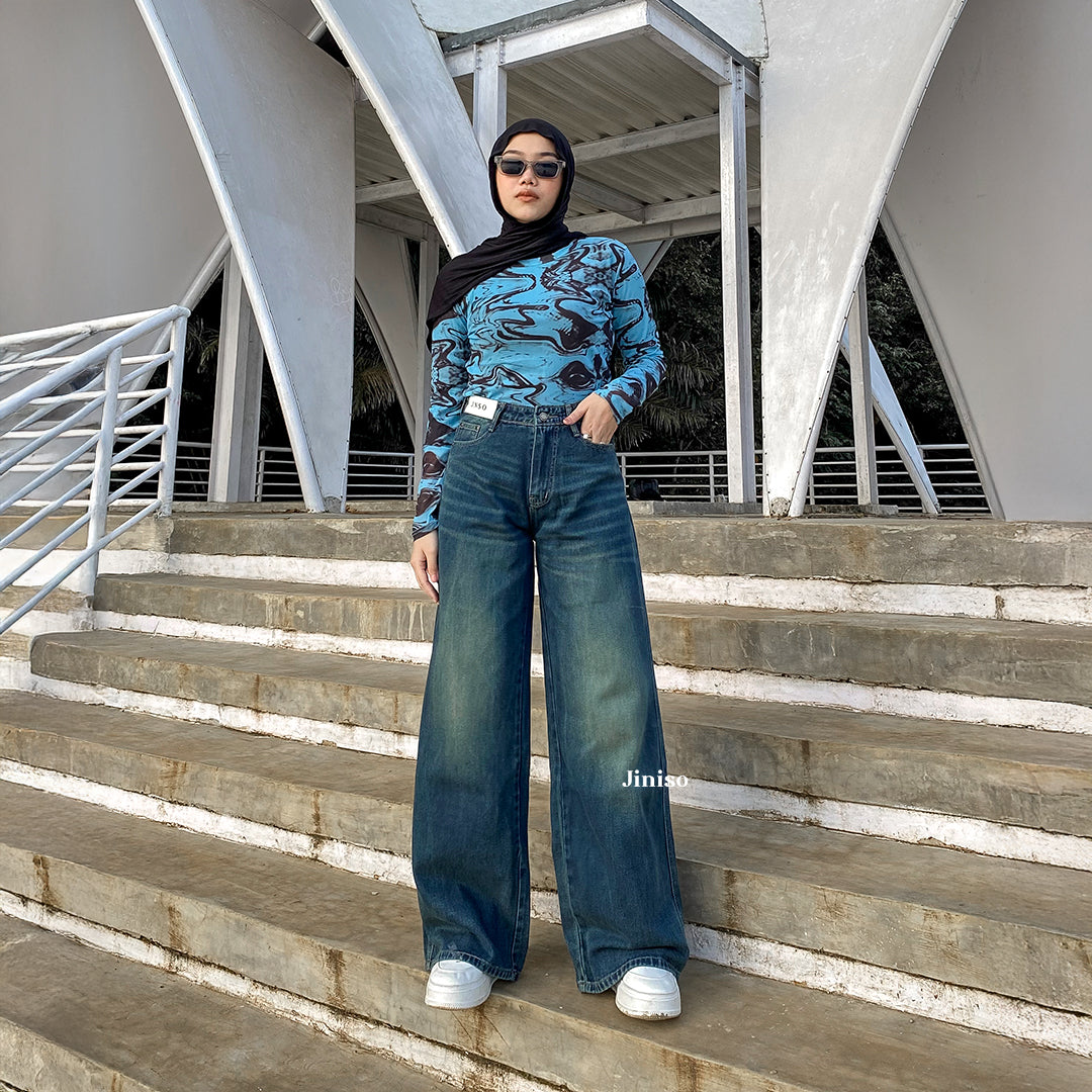JINISO - Highwaist Oversize Baggy Loose Jeans 758 WEEKEND