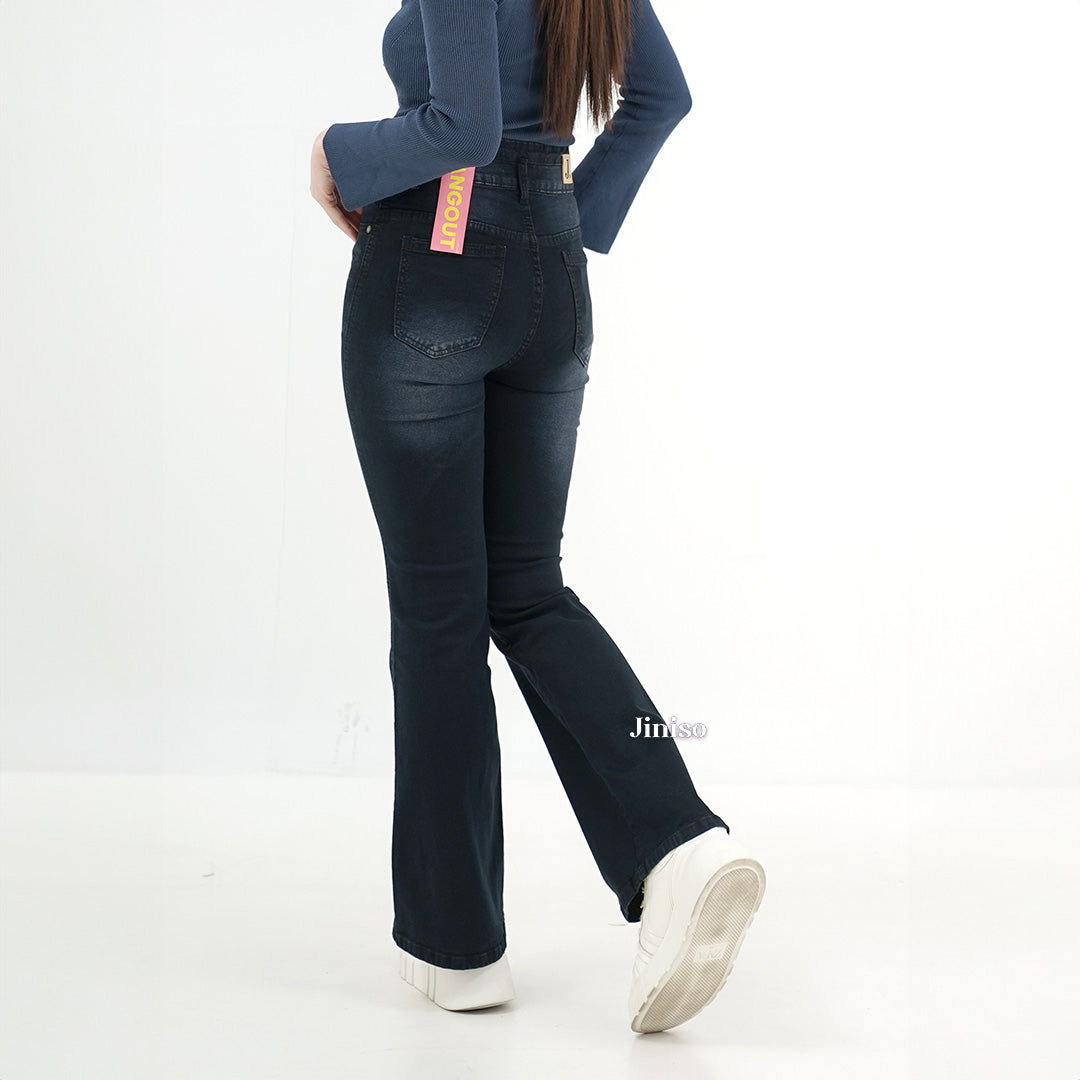 JINISO - Ultra Highwaist Cutbray Stretch Jeans 617 HANGOUT