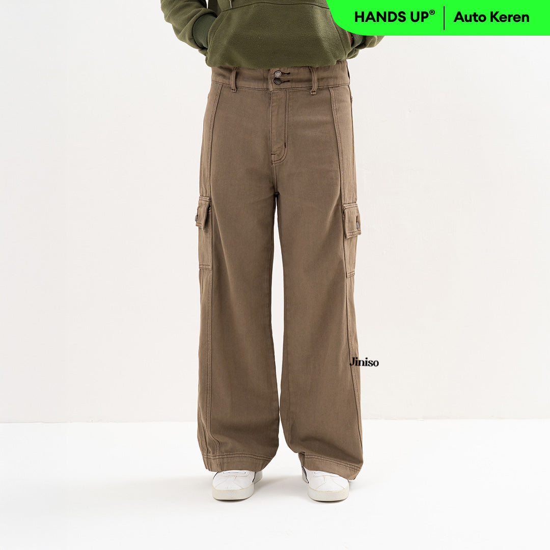 JINISO Loose Cargo Denim Jeans Pria 401