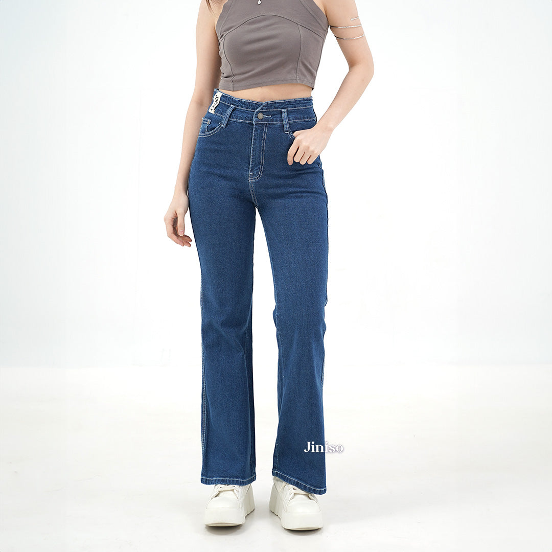 JINISO - Ultra Highwaist Cutbray Stretch Jeans 611 HANGOUT