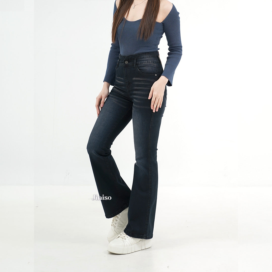 JINISO - Ultra Highwaist Cutbray Stretch Jeans 617 HANGOUT