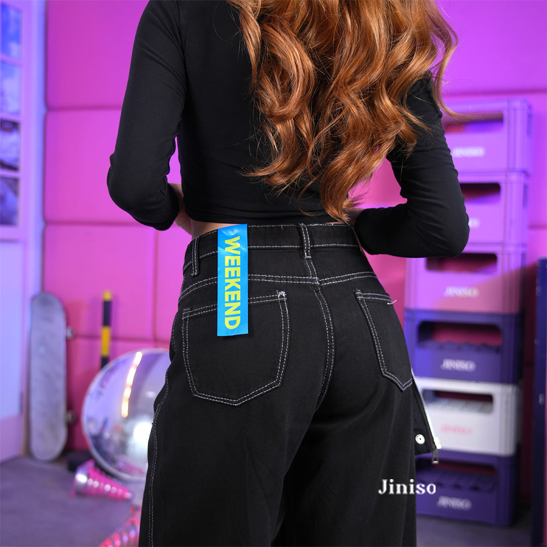 JINISO - Highwaist Oversize Baggy Loose Jeans 678 WEEKEND