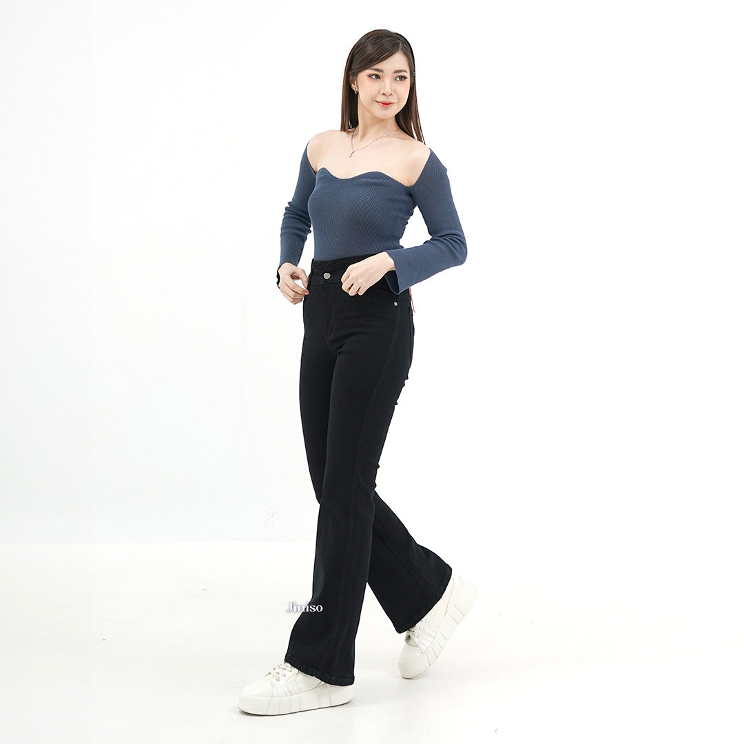 JINISO - Ultra Highwaist Cutbray Stretch Jeans 612 HANGOUT
