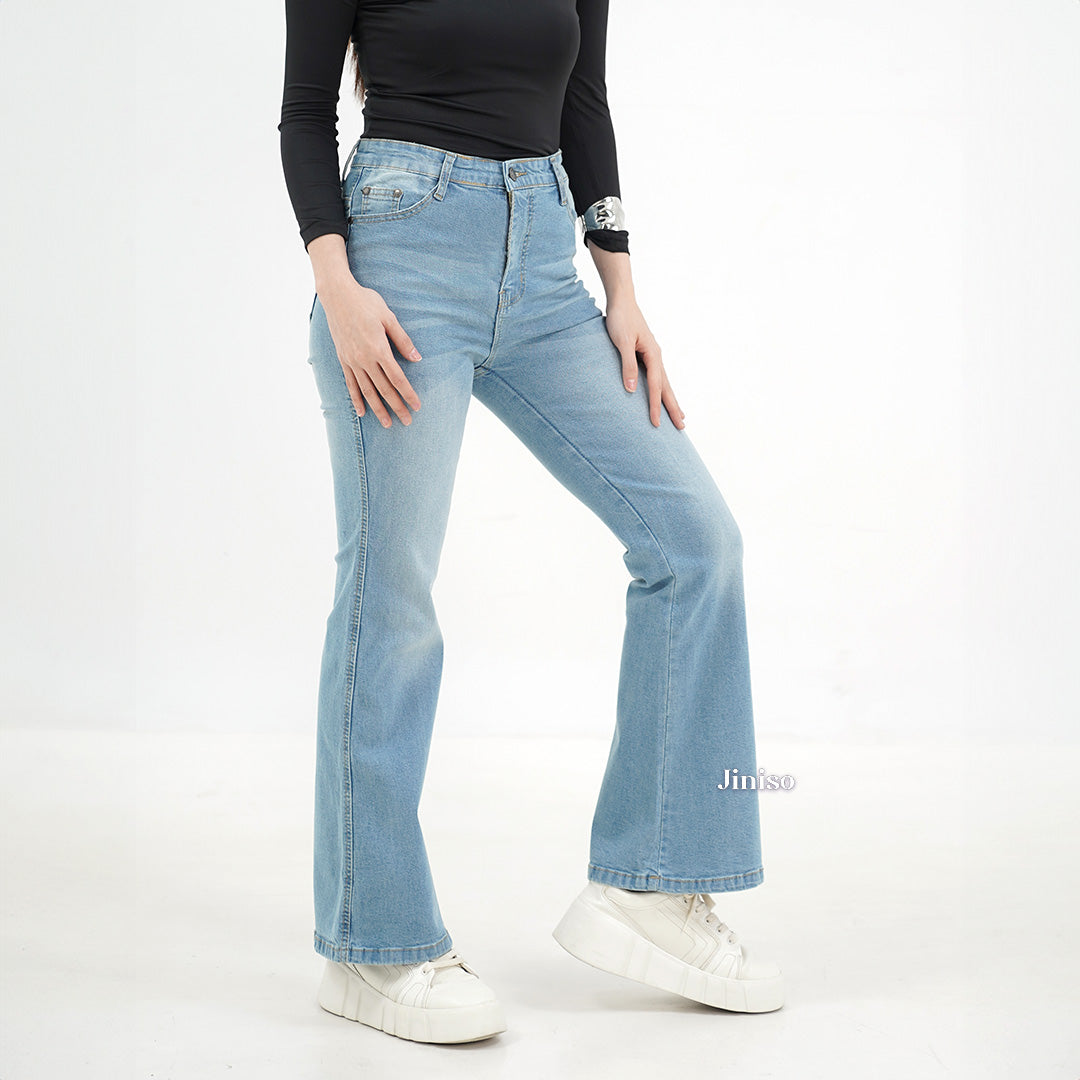 JINISO - Highwaist Stretch Cutbray Pocket Jeans 710 HANGOUT