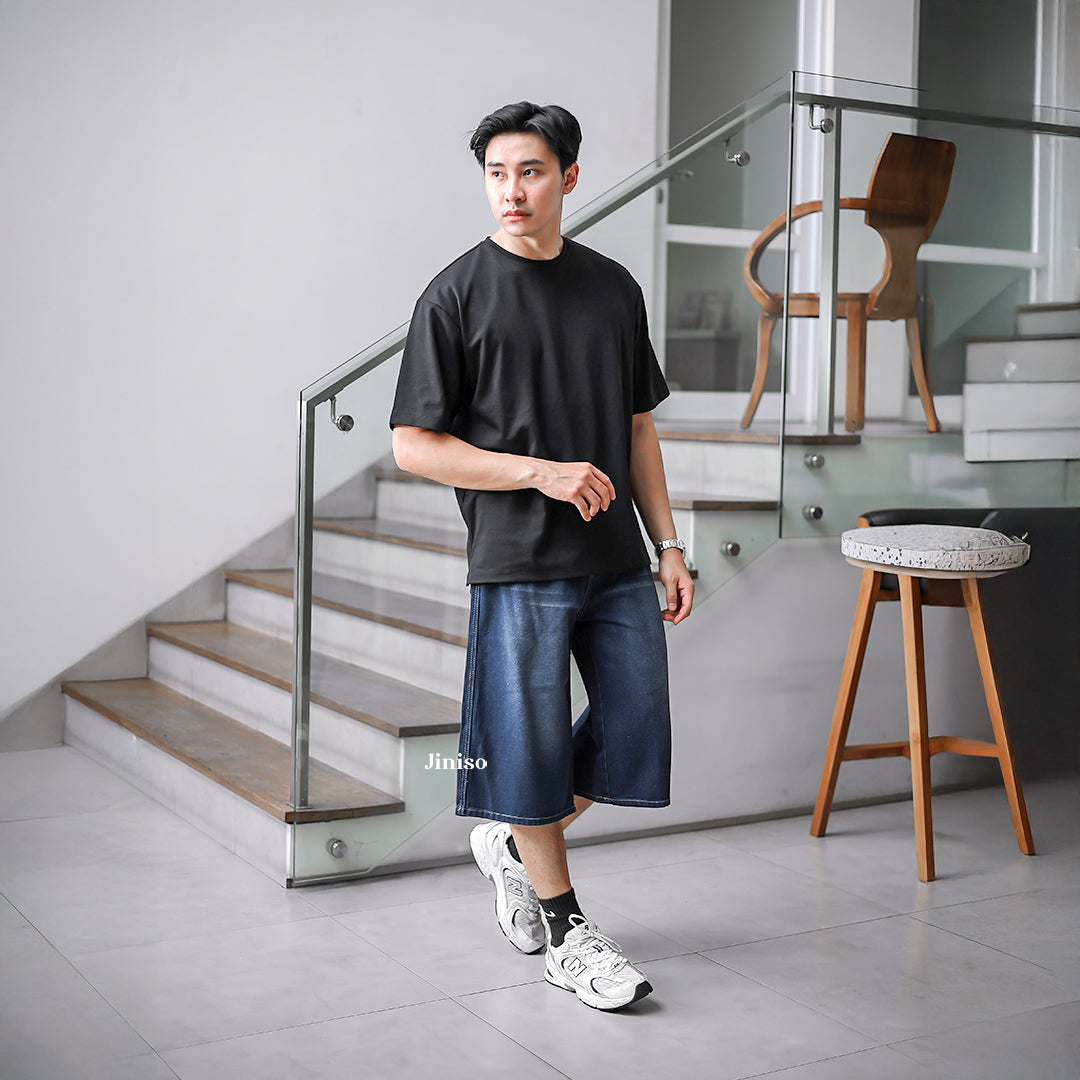 JINISO Jorts Baggy Short Jeans Pria 301