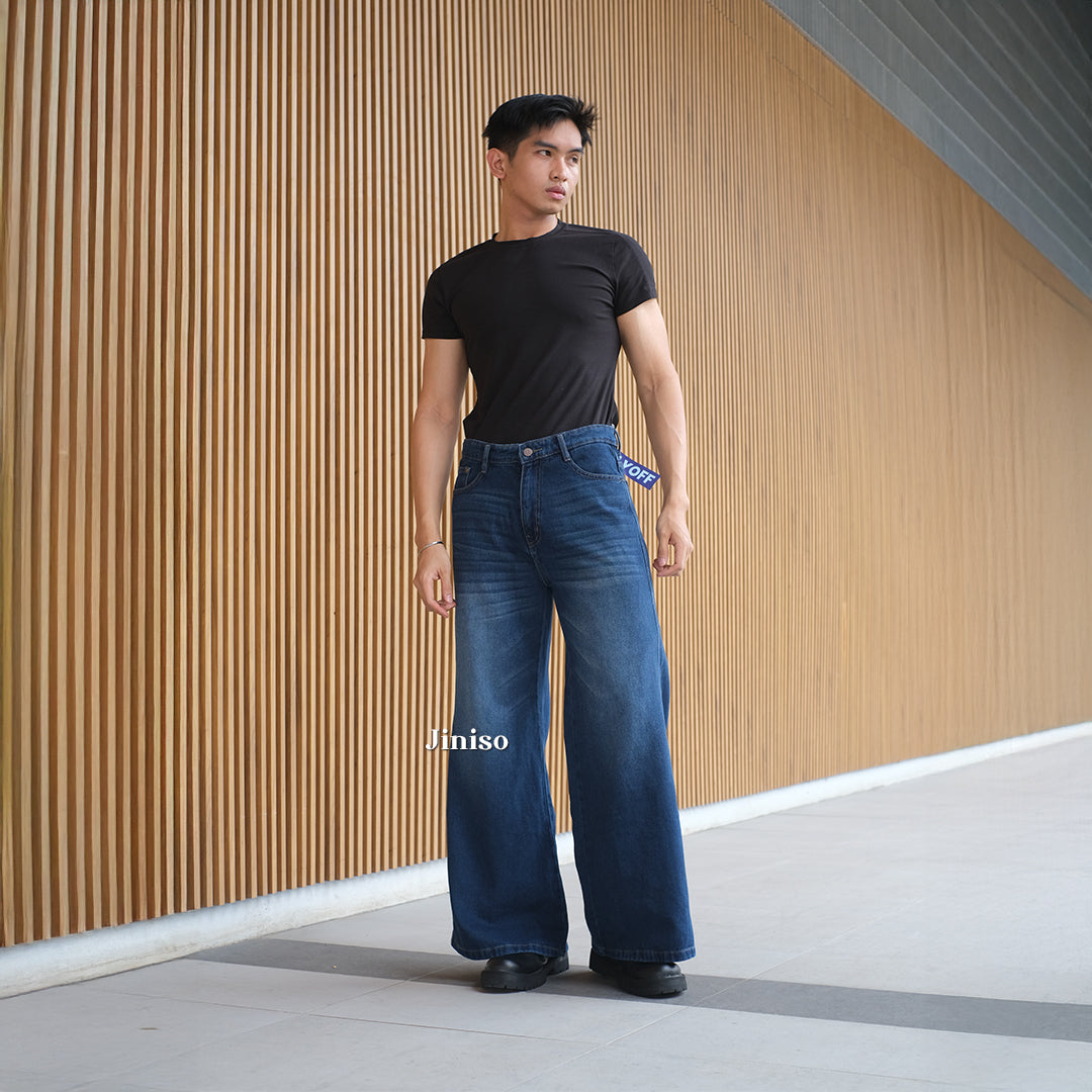 JINISO Bootcut Denim Jeans Pria 376