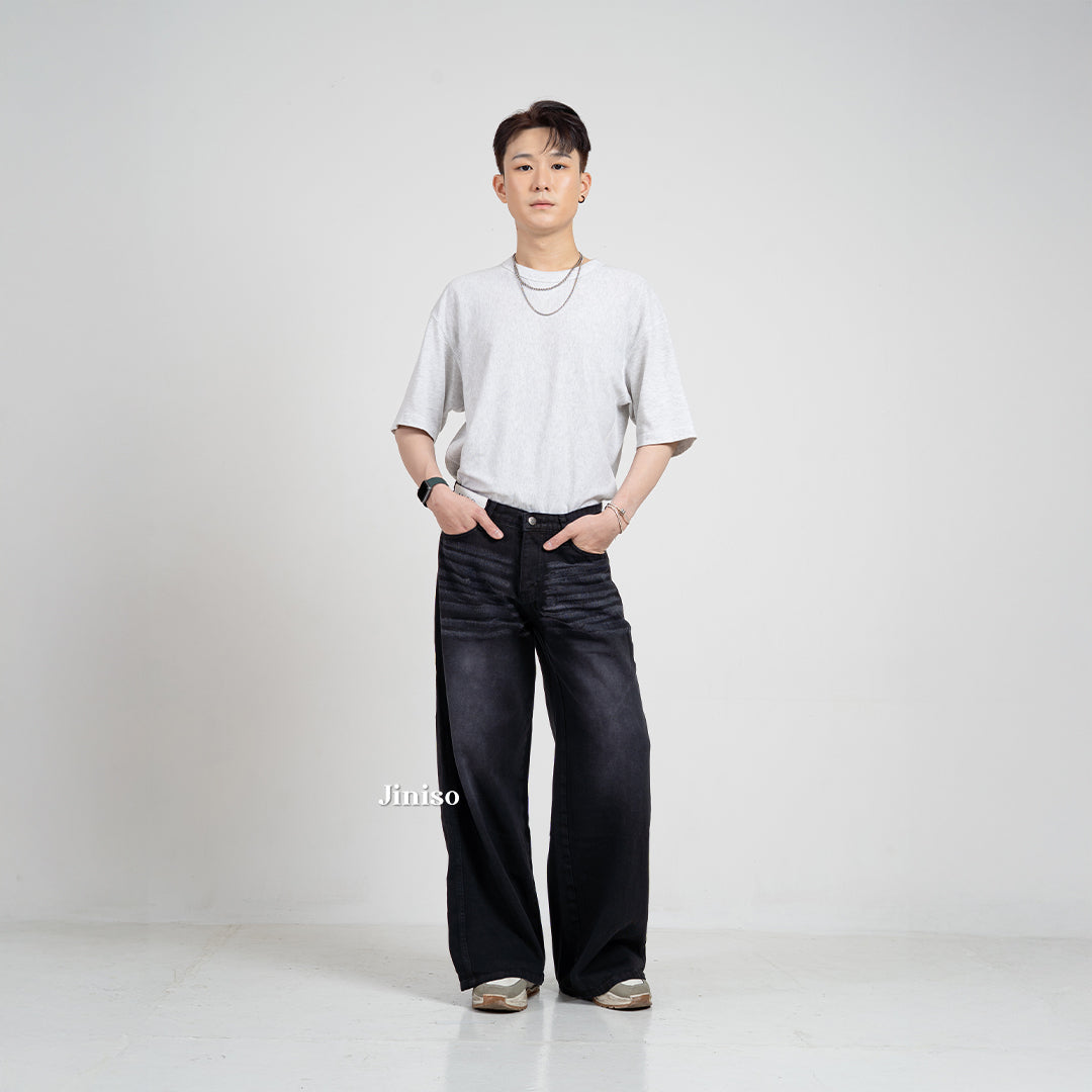 JINISO Oversize Baggy Loose Jeans Pria 781