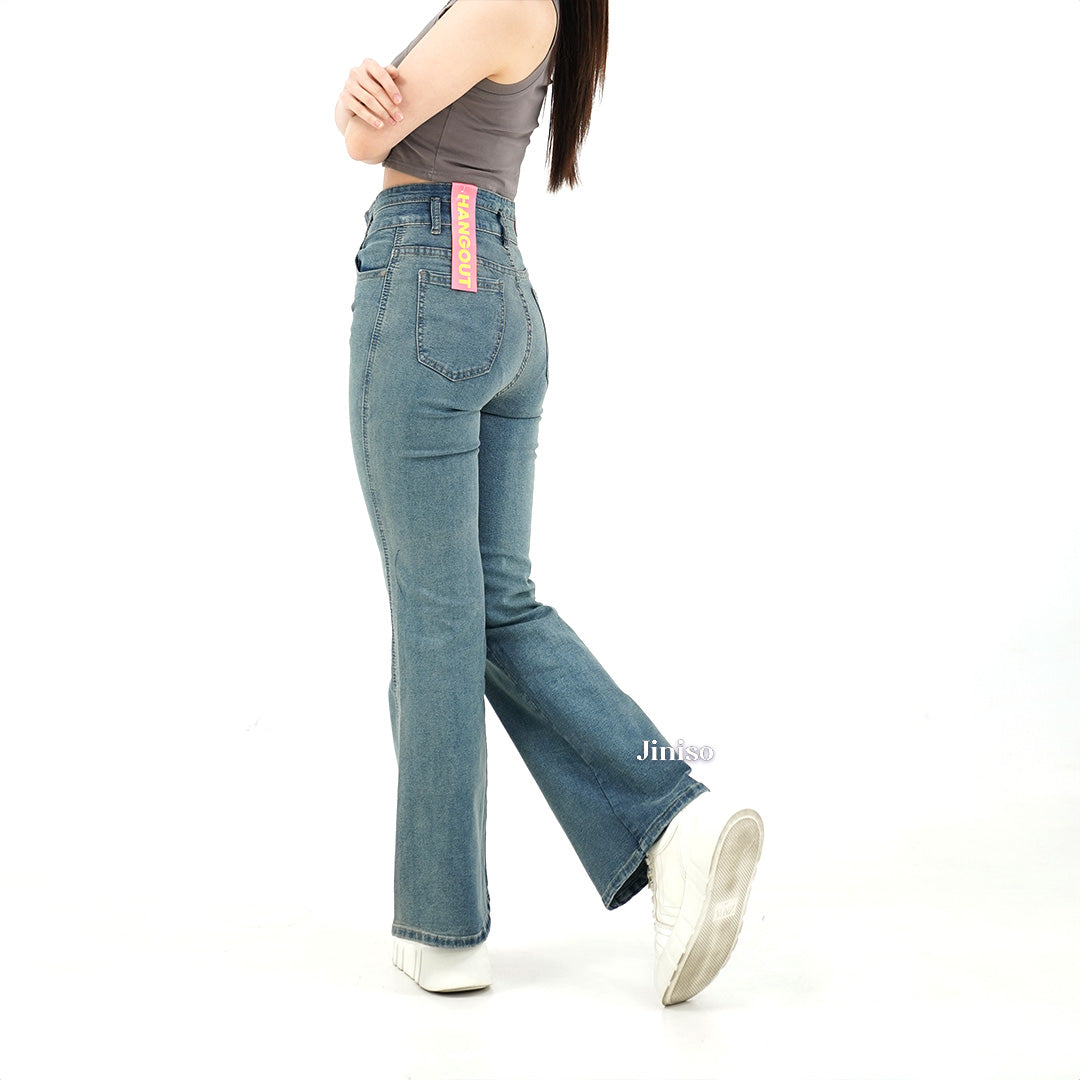 JINISO - Ultra Highwaist Cutbray Stretch Jeans 615 HANGOUT