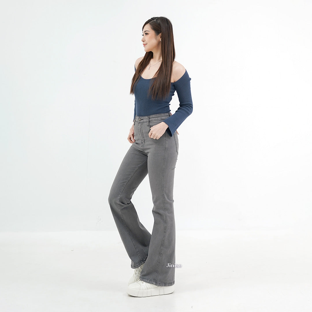 JINISO - Highwaist Stretch Cutbray Pocket Jeans 711 HANGOUT
