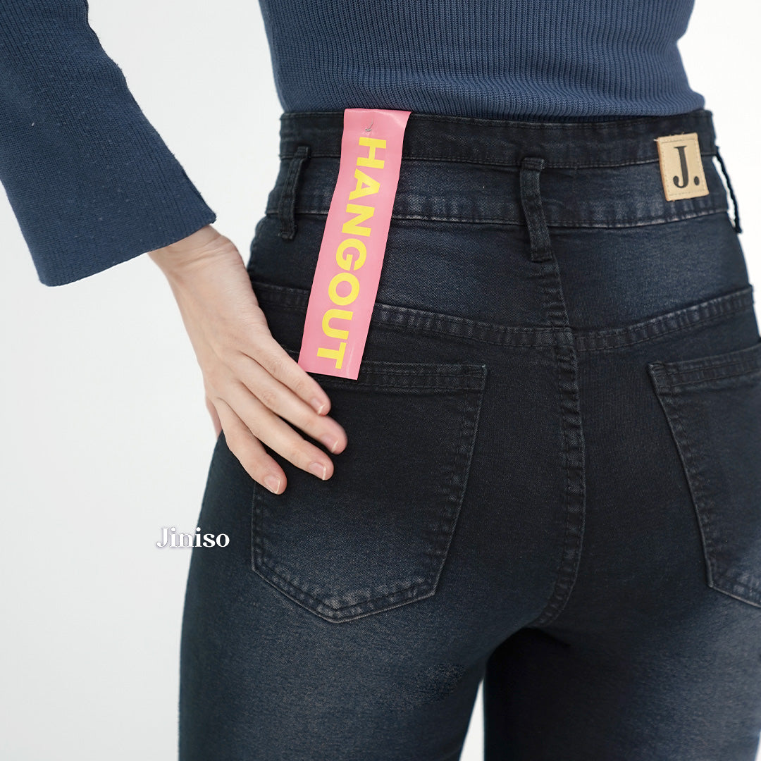 JINISO - Ultra Highwaist Cutbray Stretch Jeans 617 HANGOUT