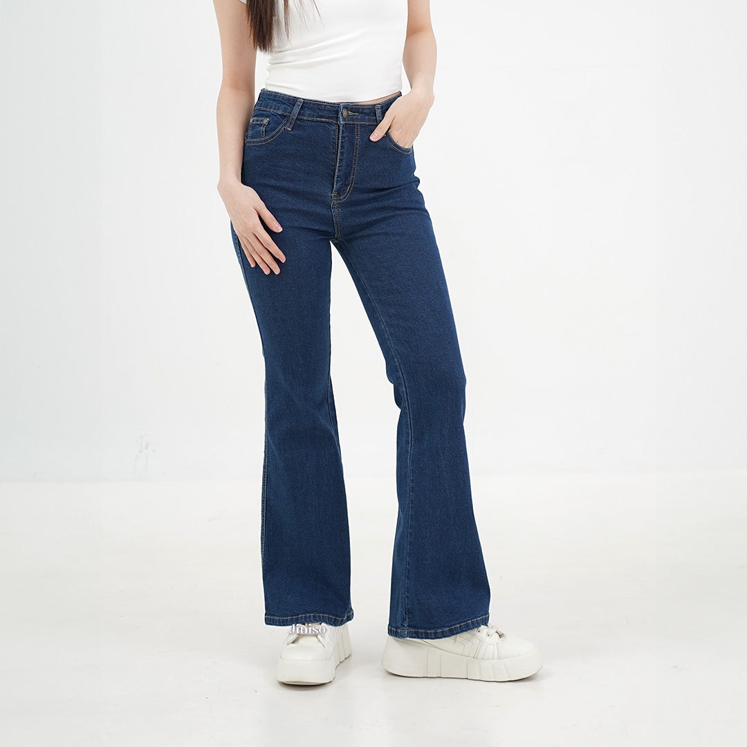 JINISO - Highwaist Stretch Cutbray Pocket Jeans 715 HANGOUT