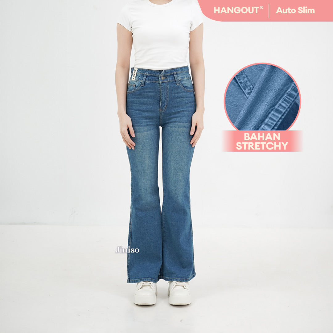 JINISO - Ultra Highwaist Cutbray Stretch Jeans 630 HANGOUT
