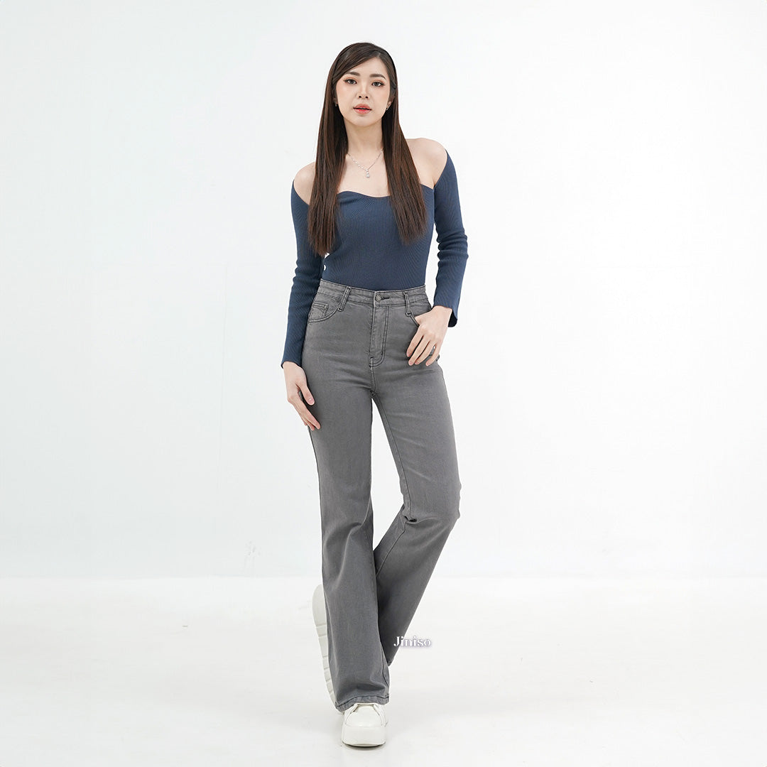 JINISO - Highwaist Stretch Cutbray Pocket Jeans 711 HANGOUT