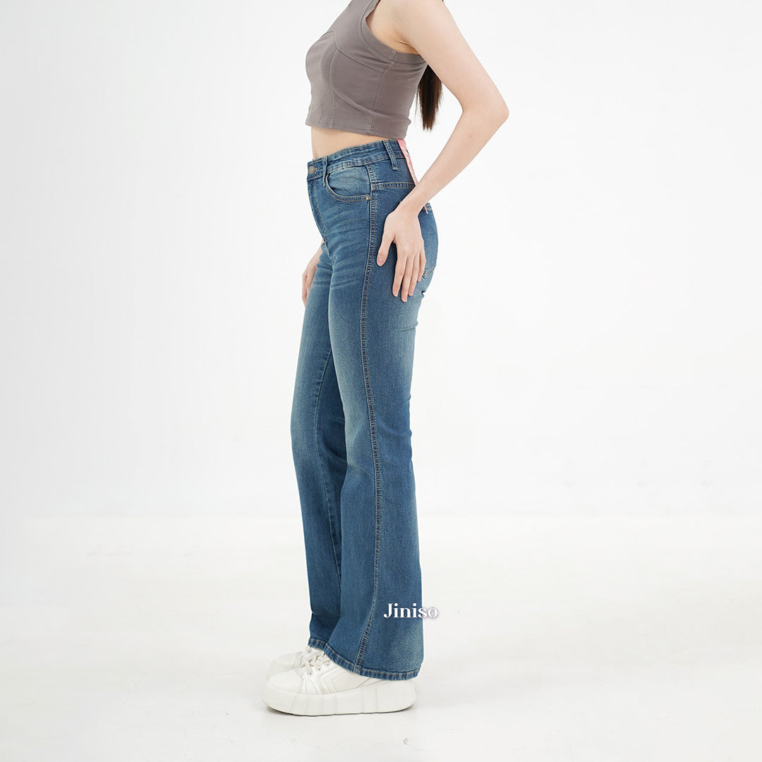JINISO - Highwaist Stretch Cutbray Pocket Jeans 716 HANGOUT
