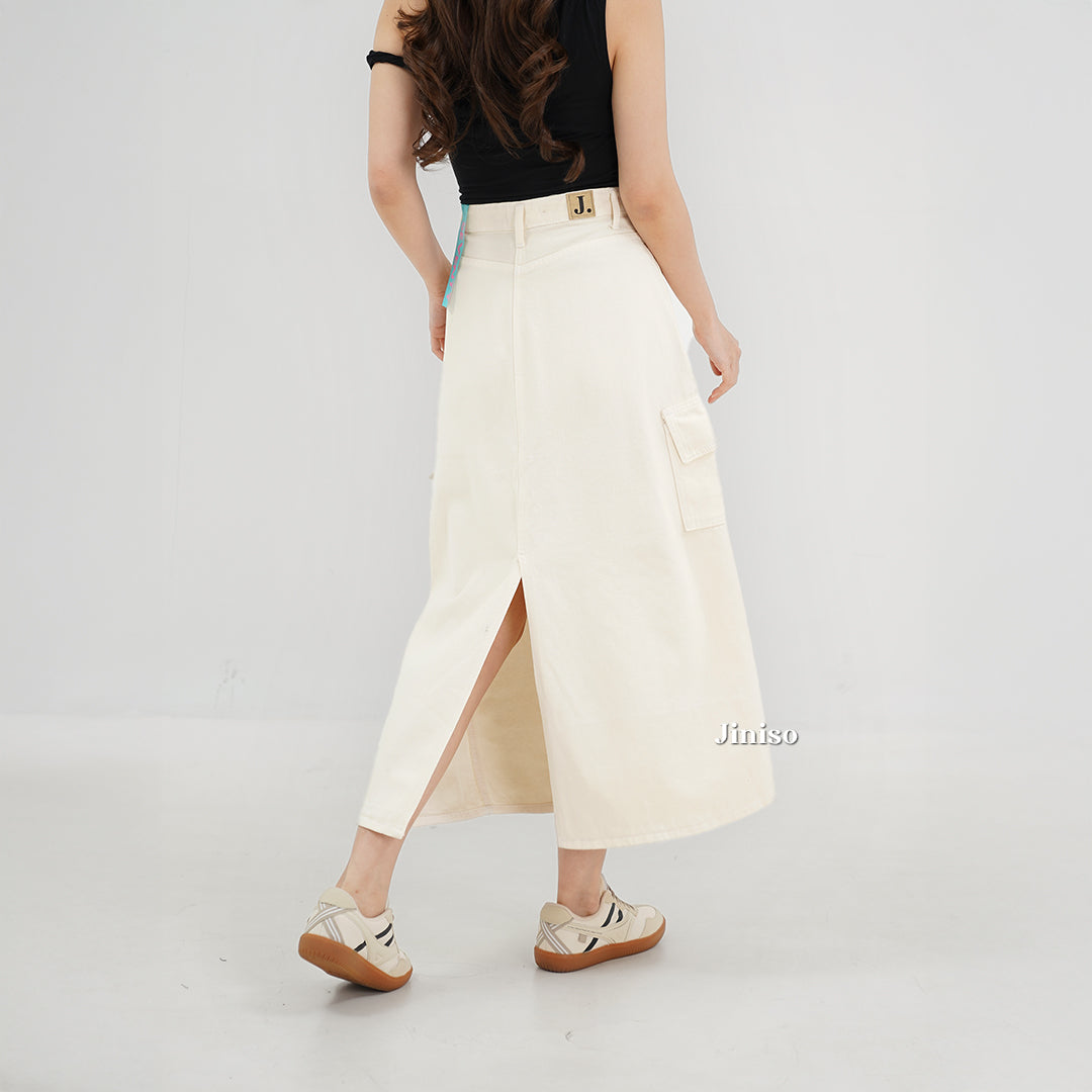 JINISO - Highwaist Rok Cargo Jeans Panjang 984 SEVENTY