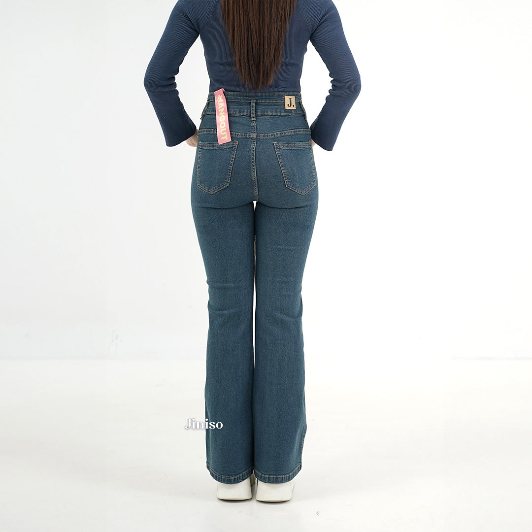 JINISO - Ultra Highwaist Cutbray Stretch Jeans 618 HANGOUT