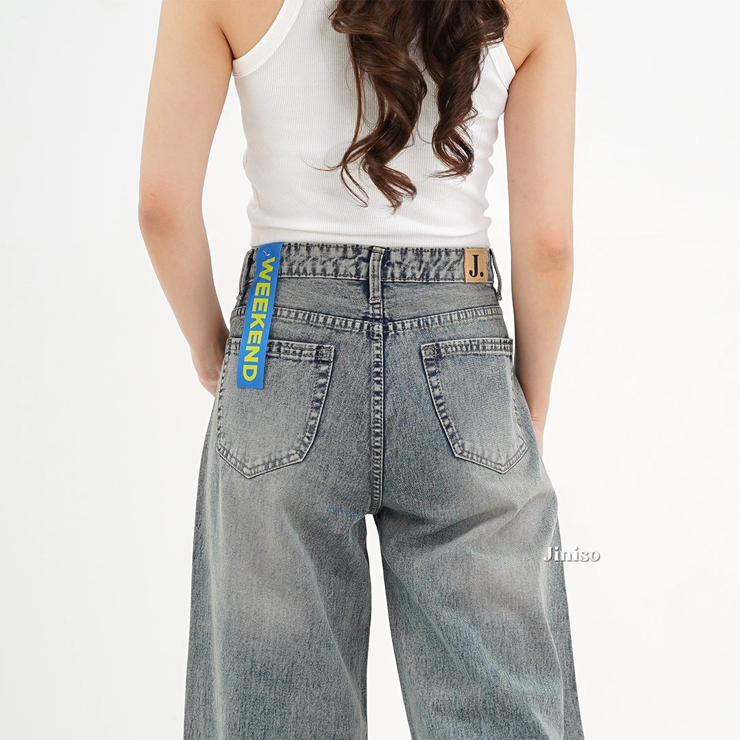 JINISO - Highwaist Oversize Baggy Loose Jeans 777 WEEKEND