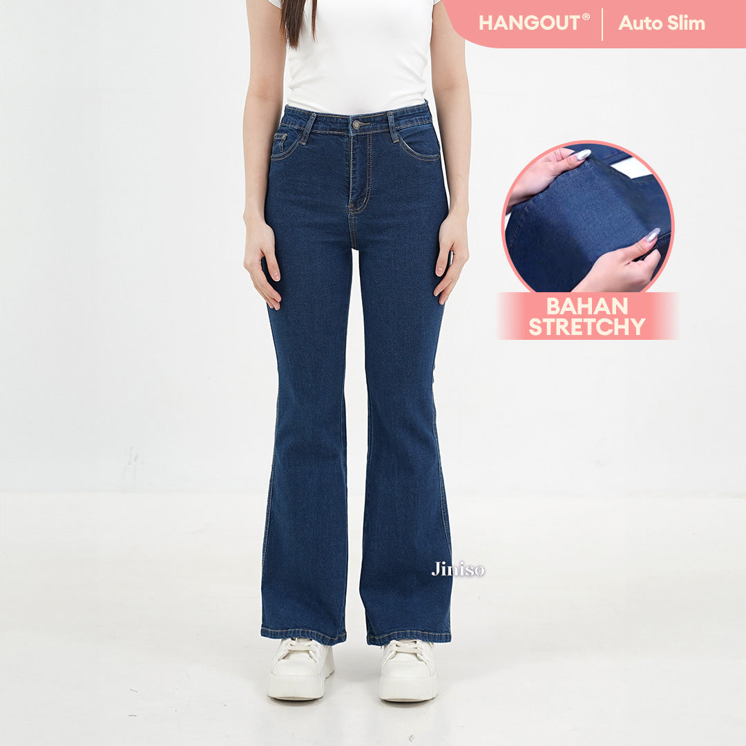 JINISO - Highwaist Stretch Cutbray Pocket Jeans 715 HANGOUT